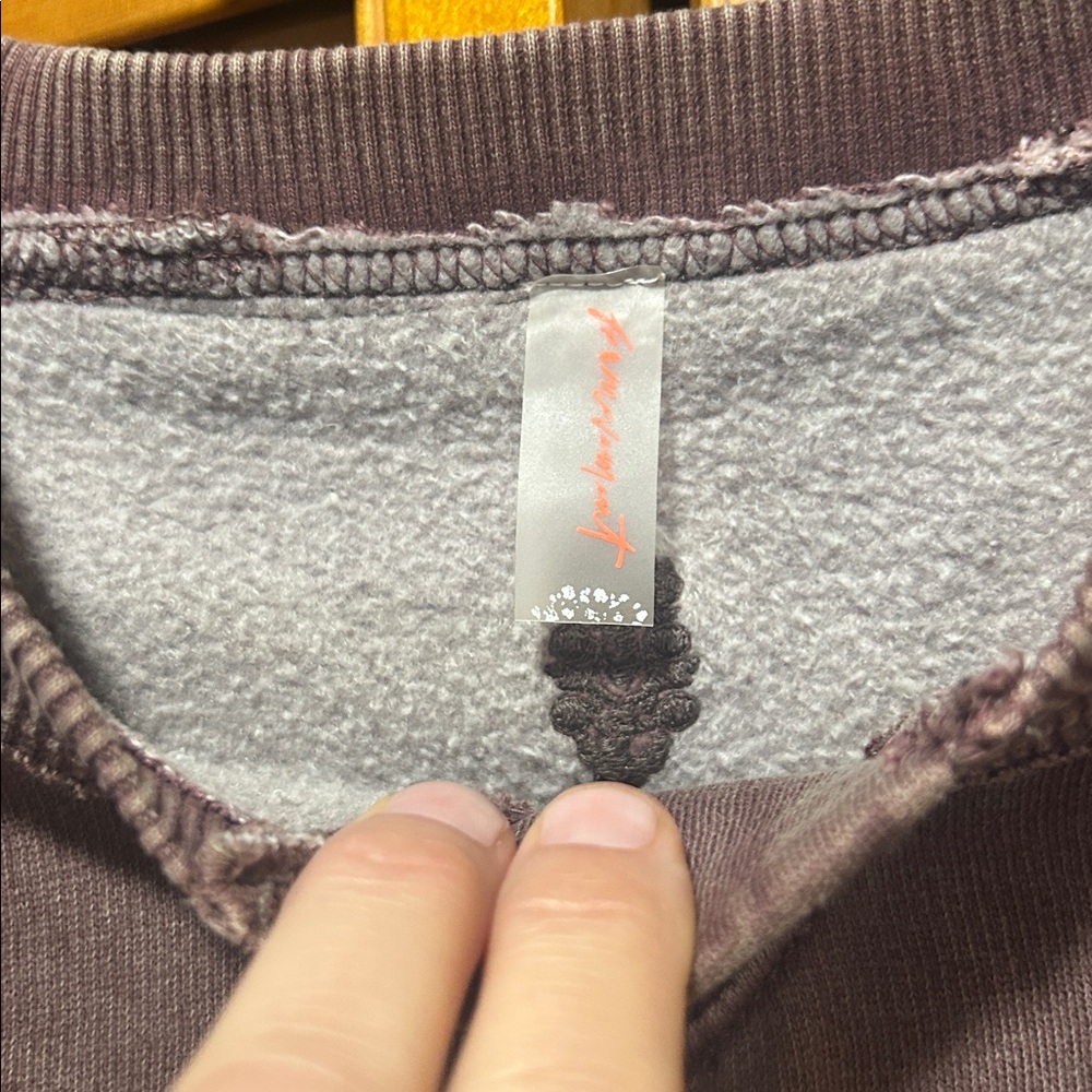 RARE COLOR Free People Intercept Pullover Wild Mustang Small - Picture 3 of 8